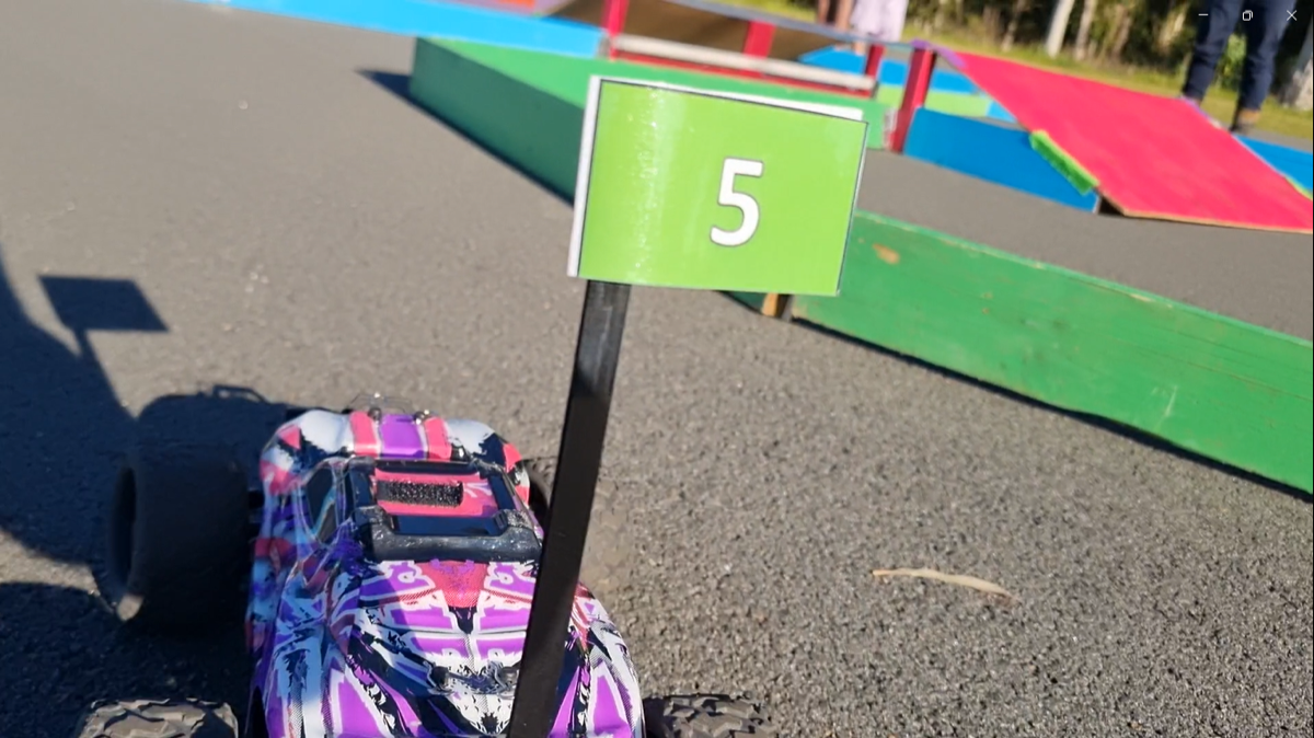 The Krazy Kars ramp obstacle